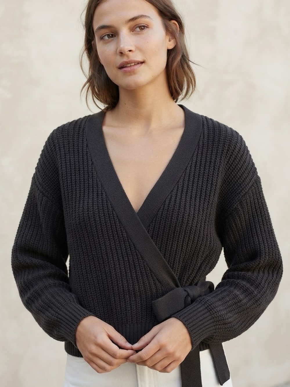 H&M Wrap Sweater Size M